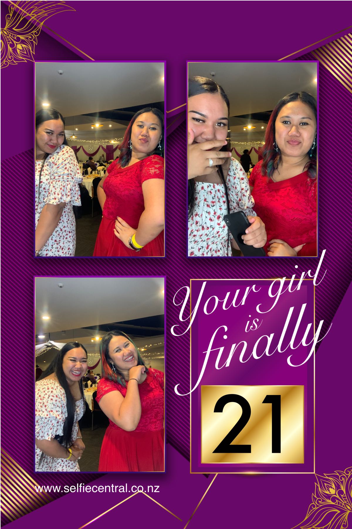 Your girl is finally 21 | View more photos from the event at gallery.photobooth.co.nz/u/SelfieCentral/Your-girl-is-finally-21